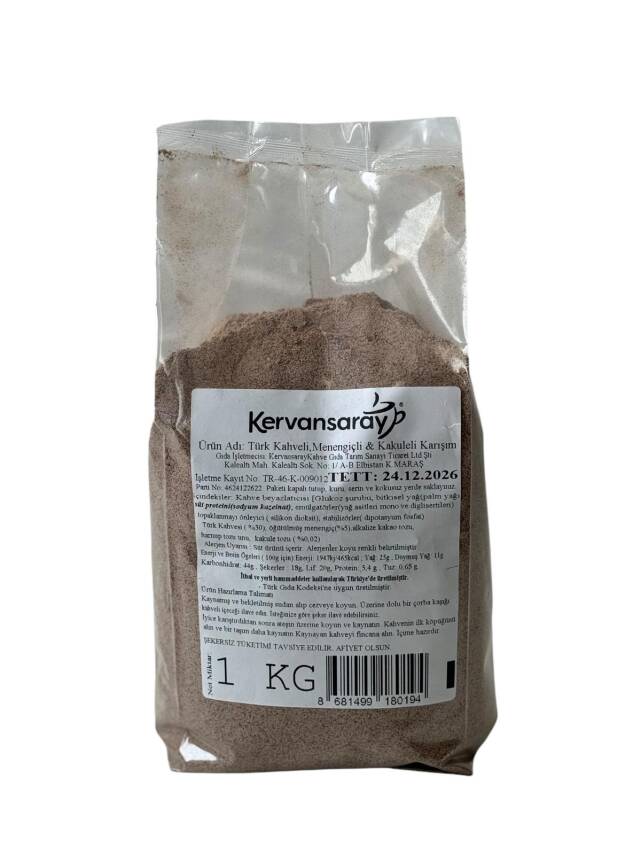 Türk Kahveli karışım Menengiçli & Kakuleli 1 Kğ - 1